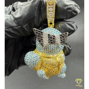 Luxury Hip Hop Character Pendant Lab Grown Diamond Bling Necklace Jewelry Piece For Men Women - Product Image 4
