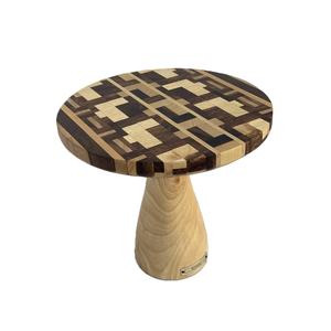 Soporte redondo de madera para Tartas con esmalte para artesanía fiesta de cumpleaños soporte para tartas 1 nivel precio barato soporte de madera para Tartas para el hogar - Product Image 1