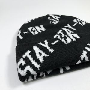 Personalized High Quality Acrylic Unisex Black Colorful Warm <b>Winter</b> <b>cap</b> Custom Print Jacquard Design Knitted Acrylic Beanie - Product Image 3