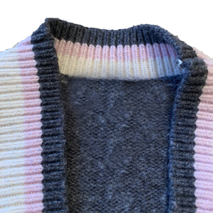 Cárdigan Personalizado, Cárdigan Hecho a Medida, Letras Bordadas en Algodón, Azul Marino y Blanco, Suéter para Mujeres de Hermandades Griegas - Product Image 5