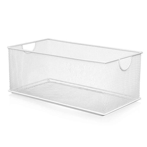 Metal Mesh Storage <b>Basket</b> With Side Handles Wire Organizer Bin For Kitchen Pantry Fruit Vegetables & Office Supplies Best Price - Product Image 5