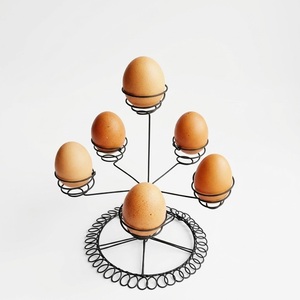 Black Metal Wire <b>Egg</b> Holder For Kitchen Countertop Durable Iron Fresh <b>Egg</b> Storage Basket & Organizer For Home And Restaurant - Product Image 3