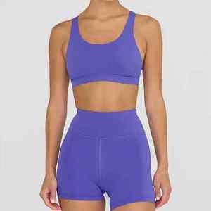 Ensemble 2 pièces de survêtement de sport pour femme : veste et leggings de yoga, idéal pour la course et le fitness - Product Image 1