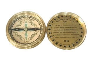 เข็มทิศสงครามกองทัพเรือราชวงศ์ทองเหลือง (1812) พร้อมรายละเอียดสั้นๆของสงคราม1812 - Product Image 2