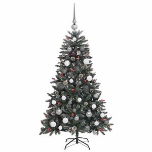 Árbol de Navidad Artificial de 150 LED, 59.06 Pulgadas, Verde, con Luces Navideñas Festivas - Product Image 5