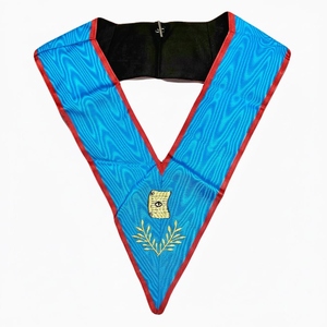 Archivist's Sautoir <b>Collar</b> Ancient and Accepted Scottish Rite (AASR) Machine Embroidery Lace Safety <b>Pin</b> Premium - Product Image 1