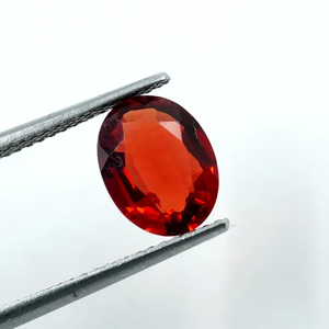 พลอยสีชมพูพิงค์เชส เอมเมอรัลด์สังเคราะห์ทรงรีเจียระไน (1.65 กะรัต 9x7x4 มม.) - Product Image 5