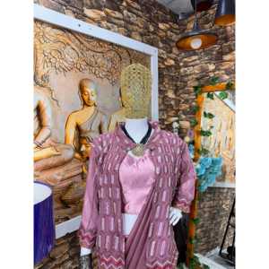 Robes de soirée Prêt-à-porter de créateur Vêtements de soirée Saree avec Koti fantaisie - Product Image 2