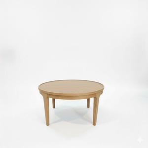 Table basse moderne en bois d'hévéa durable et placage MDF frêne KD, design décoratif, garantie 1 an, marque PKP - Product Image 1