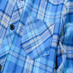 Chemise en flanelle épaisse pour homme, à carreaux, manches longues, chaude, décontractée, boutonnée, durable, pour l'extérieur, tendance - Product Image 6