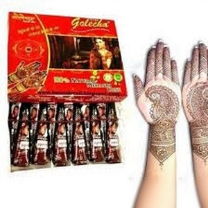 Cônes de crème de henné à base de plantes pour l'exportation mondiale, sans ammoniaque, ingrédients naturels, qualité supérieure, application facile, tatouages temporaires - Product Image 1