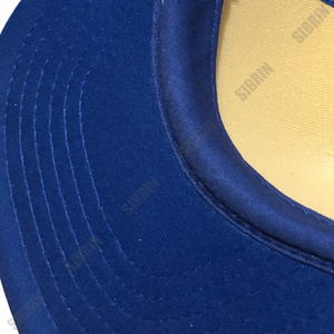 SIBRIN Custom 5 Panel Trucker Cap Yellow Blue <b>Flat</b> Brim Mesh <b>Hat</b> Motorsport Racing Skateboarding Outdoor Sports Baseball Cap - Product Image 4