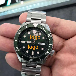Reloj Seik 5 Sports GMT automático para hombre, caja de acero inoxidable, cristal Hardlex azul, cronógrafo resistente al agua, analógico Superman - Product Image 4