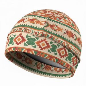 Nouveauté : Bonnet unisexe en acrylique de haute qualité avec logo personnalisé, imprimé par sublimation intégrale, style designer, bonnet crâne - Product Image 6