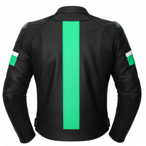 Protective Breathable Printed Customizable Unisex Motorbike Jacket Cowhide Leather High Quality Comfortable Enhanced Safety Full - Product Image 3