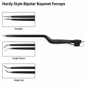 Pinzas de Bayoneta Bipolares Estilo Hardy, Rectas y Angulares, para Hemostasia, Instrumento Quirúrgico - Product Image 1