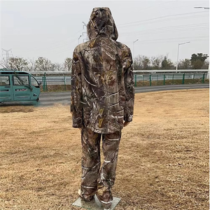 Traje de Caza para Hombre de Alta Calidad, Tejido con Forro Polar Térmico de Camuflaje Otoñal, Impermeable, para Caza al Aire Libre - Product Image 3