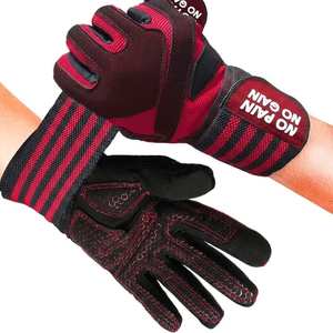 Premium Anti Slip Padded Gym Gloves with Extra Wrist Support Durable Weightlifting Training Mitts for Powerlifting Exercise - Product Image 3