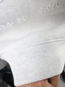 Sudadera TRUMAN con cuello simulado, 450 GSM, nombre personalizado, bordado en aplique, corte holgado, 100% algodón, felpa francesa. - Product Image 4