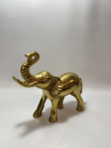 Sculpture d'éléphant en aluminium de luxe, figurine moderne, statue animale, décoration d'intérieur, art de table, objet de collection, bureau, Noël, Nouvel An - Product Image 2