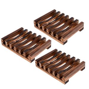 Wood Portable Luxury Soap Dish Holder Soap Tray Saver Bar Holder Containers for Home Bathroom Kitchen - Product Image 5