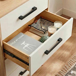 Tirador de Gabinete Cuadrado Minimalista Moderno de Aleación de Zinc Negro Mate Directo de Fábrica para Cocina, Baño y Comedor - Product Image 6