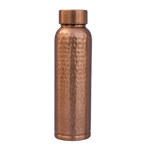 Vintage Copper <b>Water</b> <b>Bottle</b> With Diamond Hammered Pattern Leak-Proof Ayurvedic Copper Flask For <b>Gym</b> Sports & Business Gifts - Product Image 4