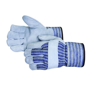 Gants de travail de sécurité en cuir de vachette pleine fleur de haute qualité certifiés CE, avec manchette de sécurité, résistance à la chaleur, protection industrielle des mains - Product Image 6