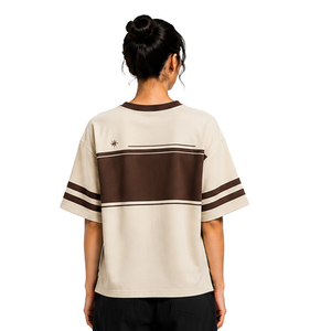 Premium Womens Boxy Tee Custom Heavyweight Cotton Loose Fit Short Sleeve T Shirt Streetwear OEM ODM Wholesale Apparel Supplier - Product Image 2