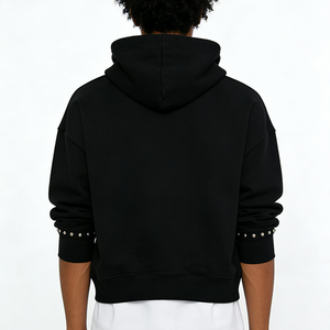 Hoodie Unisexe Pas Cher en Gros, Tendance, Lourd, avec Strass, Décontracté, pour Hommes, Modèle Vierge à Enfiler - Product Image 2