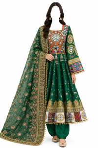 Vestidos Tradicionales Afganos de Alta Calidad para Mujer, Encaje, Terciopelo Acrílico Natural, Colores Personalizados Disponibles, Precio Bajo, MOQ Bajo - Product Image 4