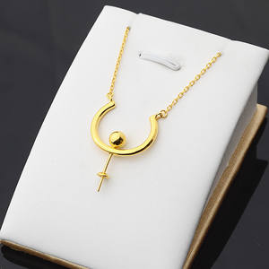 Ensemble de collier pendentif en argent S925 avec pendentif boule et chaîne, accessoires de bijoux en perles pour femmes, plateau vide, 391 composants de bijoux - Product Image 2