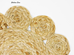 Meilleures ventes : Tapis de table en jute tressée du fabricant indien, de haute qualité, avec différents designs et couleurs, sets de table en jute - Product Image 2