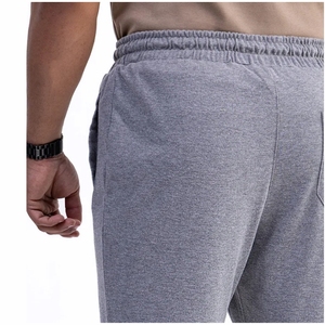 Men's Gray Sweatpants Elastic Waist <b>Drawstring</b> Closure Side Pockets Casual Jogger Pants Autumn Wear - Product Image 6
