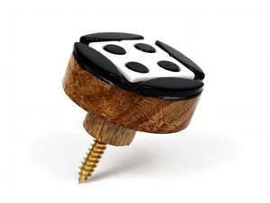 Juego de Dados Minimalista de Piedra Blanca y Negra, Rompecabezas de Mesa Redonda para Decoración del Hogar, Regalo - Product Image 5