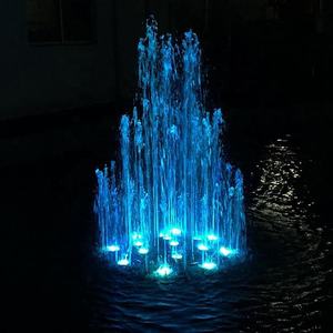 Fuente de Agua Danzante Musical con Control DMX Programable para Exteriores Fenlin, Luces LED RGB, Construcción de Acero Inoxidable, Comercial - Product Image 2