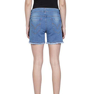 Shorts en jean pour femmes très demandés, en coton écologique, parfaits pour l'été, prix direct usine, vente en gros - Product Image 2