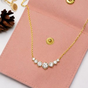 สร้อยคอเพชรคลัสเตอร์เจ็ดเม็ดทอง 14K/18K เพชรทรงกลมเพาะเลี้ยงในห้องปฏิบัติการ สร้อยคอแต่งงานเงินแท้ 925 สร้อยคอเรียบหรูมินิมอล - Product Image 5