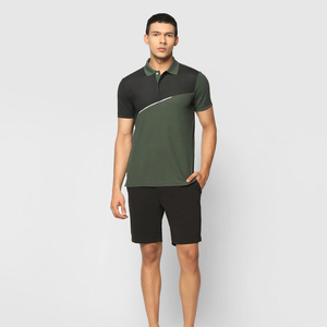 Camiseta Polo Deportiva de Manga Corta para Hombre, Tallas Grandes, Cómoda, Transpirable, Tejido Jersey, Diseño Único OEM, Ropa Urbana, Ropa de Gimnasio - Product Image 3