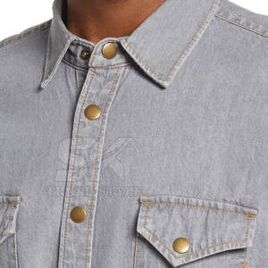 Camisas de Mezclilla para Hombre, Diseño Profesional, Cómodas, Duraderas, en Oferta - Product Image 2