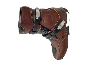 Botas de Motocross Impermeables para Motociclistas, Zapatos Deportivos de Moto para Hombre, Botas de Motociclista de Cuero Genuino con Botones para Invierno y Aventura - Product Image 5