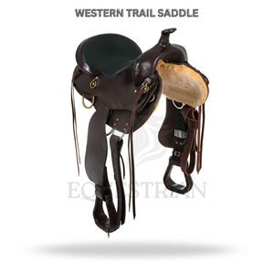 Western Trail Saddle Horse Riding Saddle Equestrian <b>Equipment</b> - Product Image 2