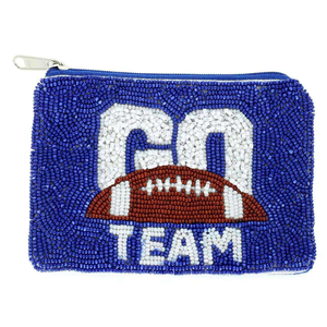 Porte-monnaie perlé Astros Gameday en gros, fermeture éclair, élégant, vintage, accessoire de mode pour femme, écologique et durable - Product Image 4