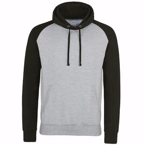 Sudadera con capucha raglán delgada para hombre de calidad superior 100% algodón con capucha cuello de dos tonos sudaderas de invierno patrón 3D logotipo bordado ODM - Product Image 4
