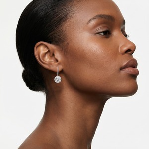 Pendientes de Halo con Diamantes Cultivados en Laboratorio de 3.5CTW en Oro Blanco de 14K con Múltiples Diamantes en Venta para Exportación - Product Image 1