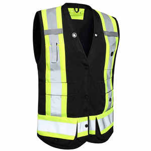 Gilet de sécurité unisexe réglable de qualité supérieure, haute visibilité, réfléchissant, léger, durable, pour travaux de construction, équipement de sécurité - Product Image 2