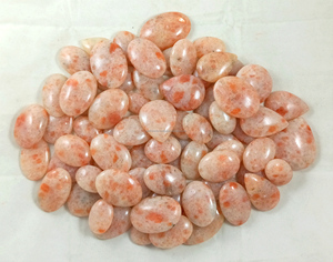 Cabochons plats en pierre de soleil naturelle, pierres précieuses de guérison pour bijoux, directement du fabricant, en promotion - Product Image 2