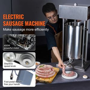 Insaccatrice Elettrica con Motore da 400W e Controllo Velocità Continuo, Capacità 25L/55LBS, Verticale, per Alimenti, con Pedale - Product Image 2