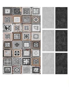 Carrelage mural de salle de bain en porcelaine à finition mate, design européen, antidérapant, rustique, à bords rectifiés, garantie à vie - Product Image 5