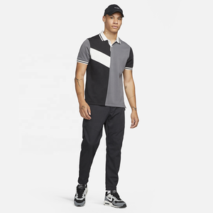 Polo décontracté pour homme en coton 100% anti-froissement avec motif d'ours, tricoté chaud, manches courtes, motif uni, polo de golf pour homme - Product Image 6